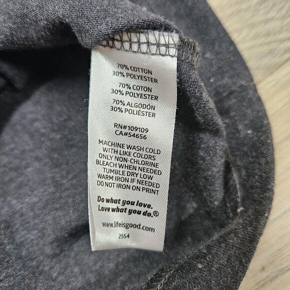 Life Is Good Mens Gray Crusher Tee Longsleeve Keep It Wild Mountain Man Size... - Picture 8 of 9